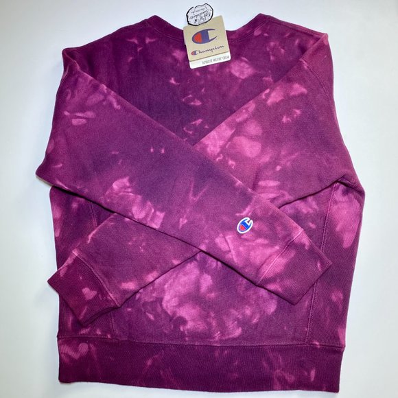 Champion Sweatshirt Tie - Dye Berry Crew Neck - Picture 3 of 9